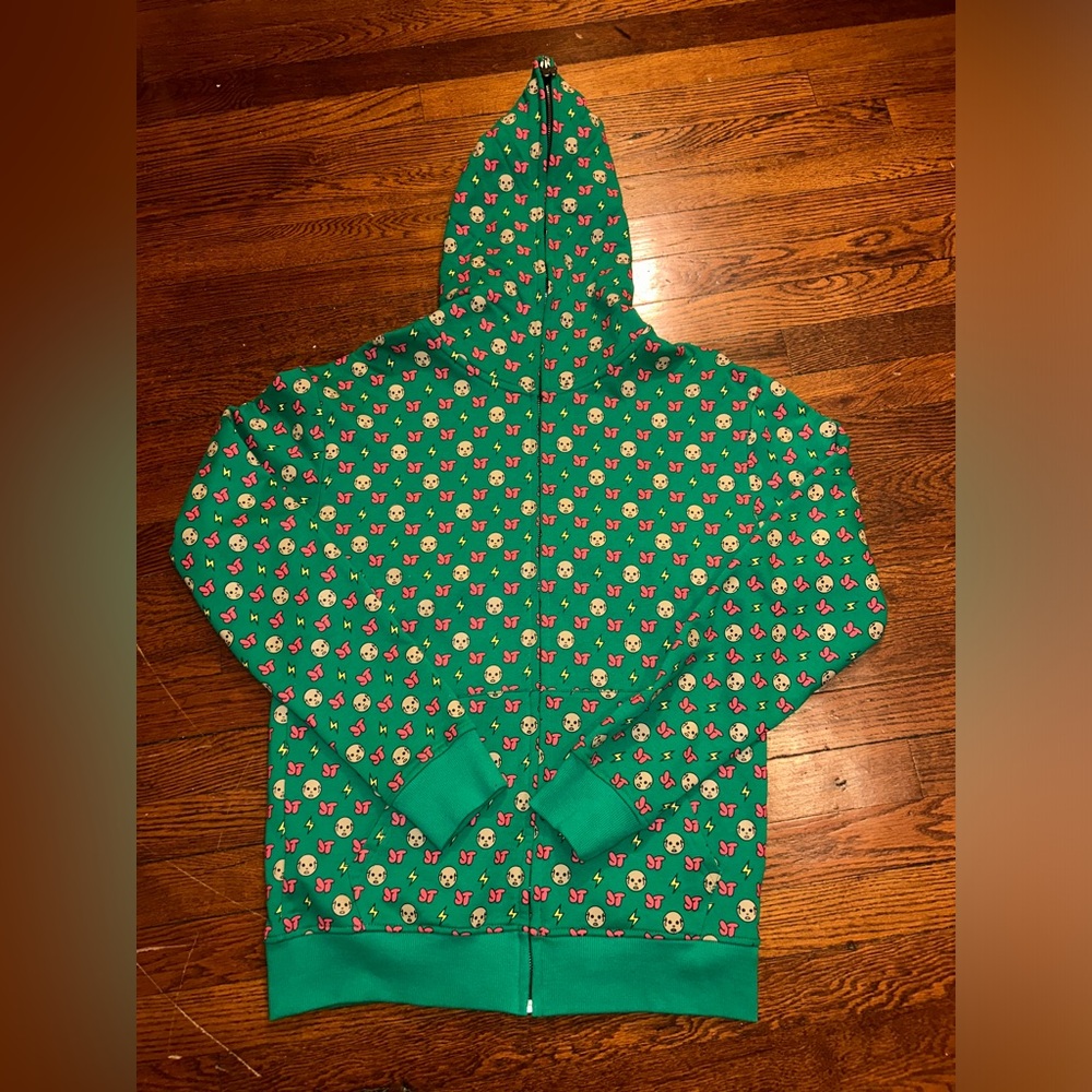 Jiggy Thunder Monogram Hoody with butterfly Logo Zipper